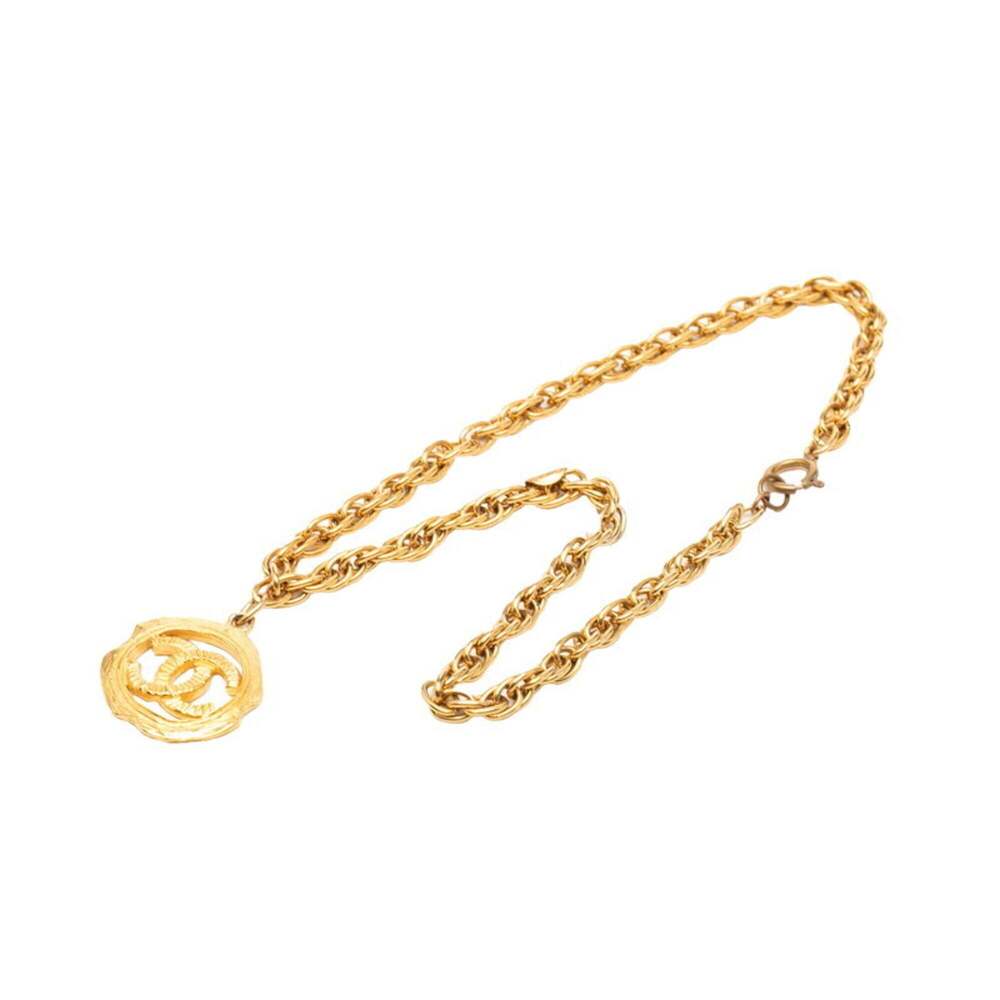 CHANEL Gold Logo Necklace - Picture 3 of 6